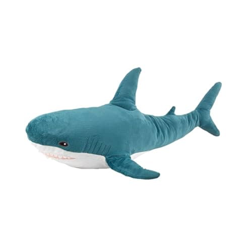 DongAi Plush Shark Toy Pillow 314inch Giant Shark Plush Animal Toy Super Soft and Cute Pillow Childrens Boys and Girls Room Decoration Bedtime Gift 80CMBlue