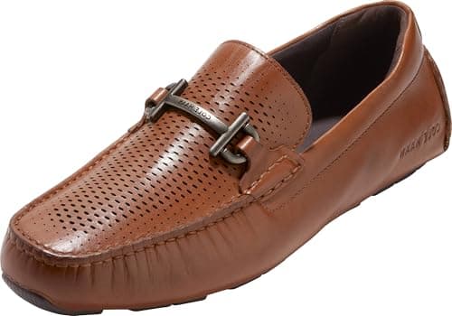 Cole Haan Mens Grand Laser Bit Driver, British Tan/Java, 8.5-M US