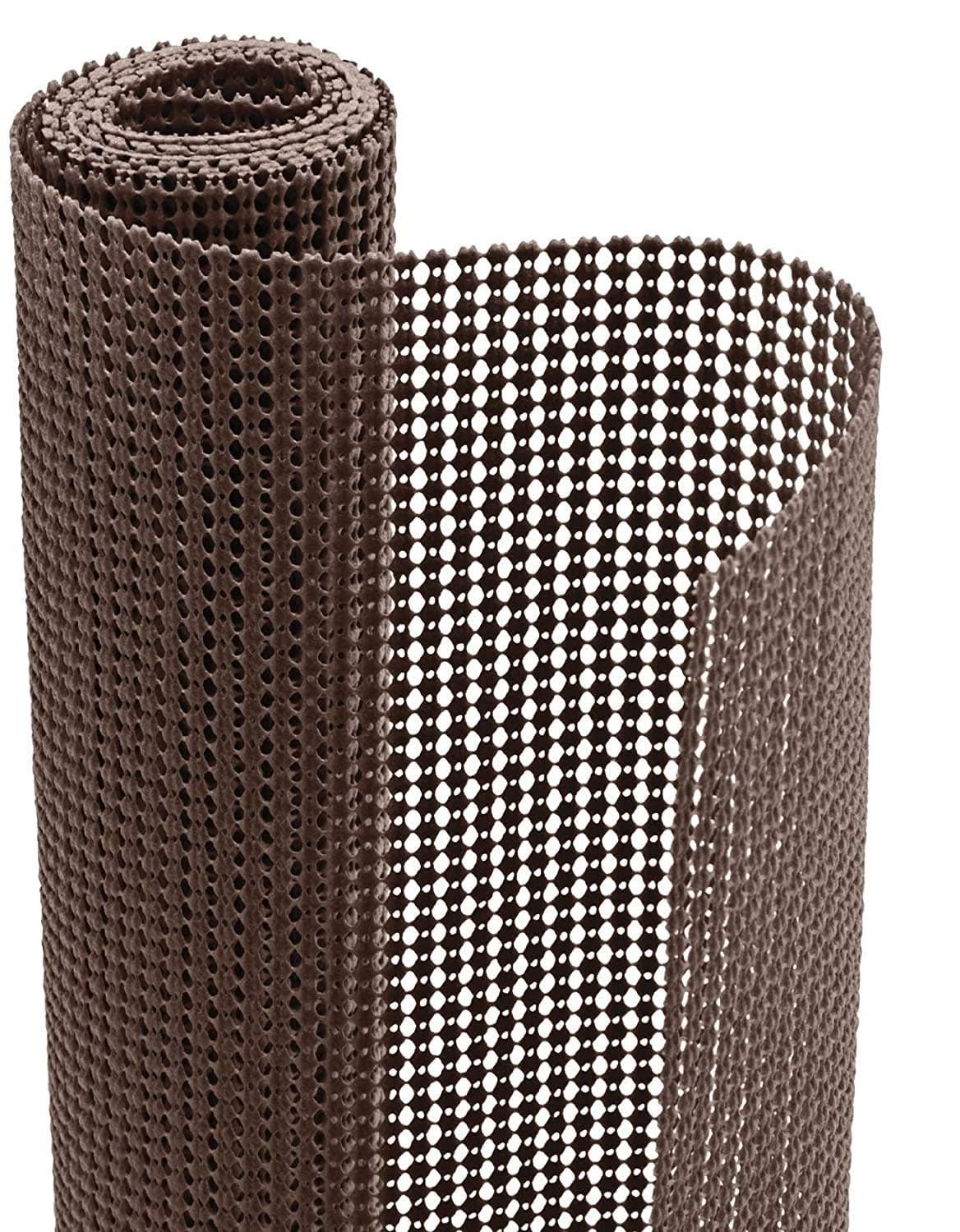 GINOYA BROTHERS Chocolate Walnut Top Drawer and Shelf Liner Non Adhesive Roll Durable and Strong for Drawers Shelves Cabinets Storage Kitchen and Desks 30 X 100 Cm