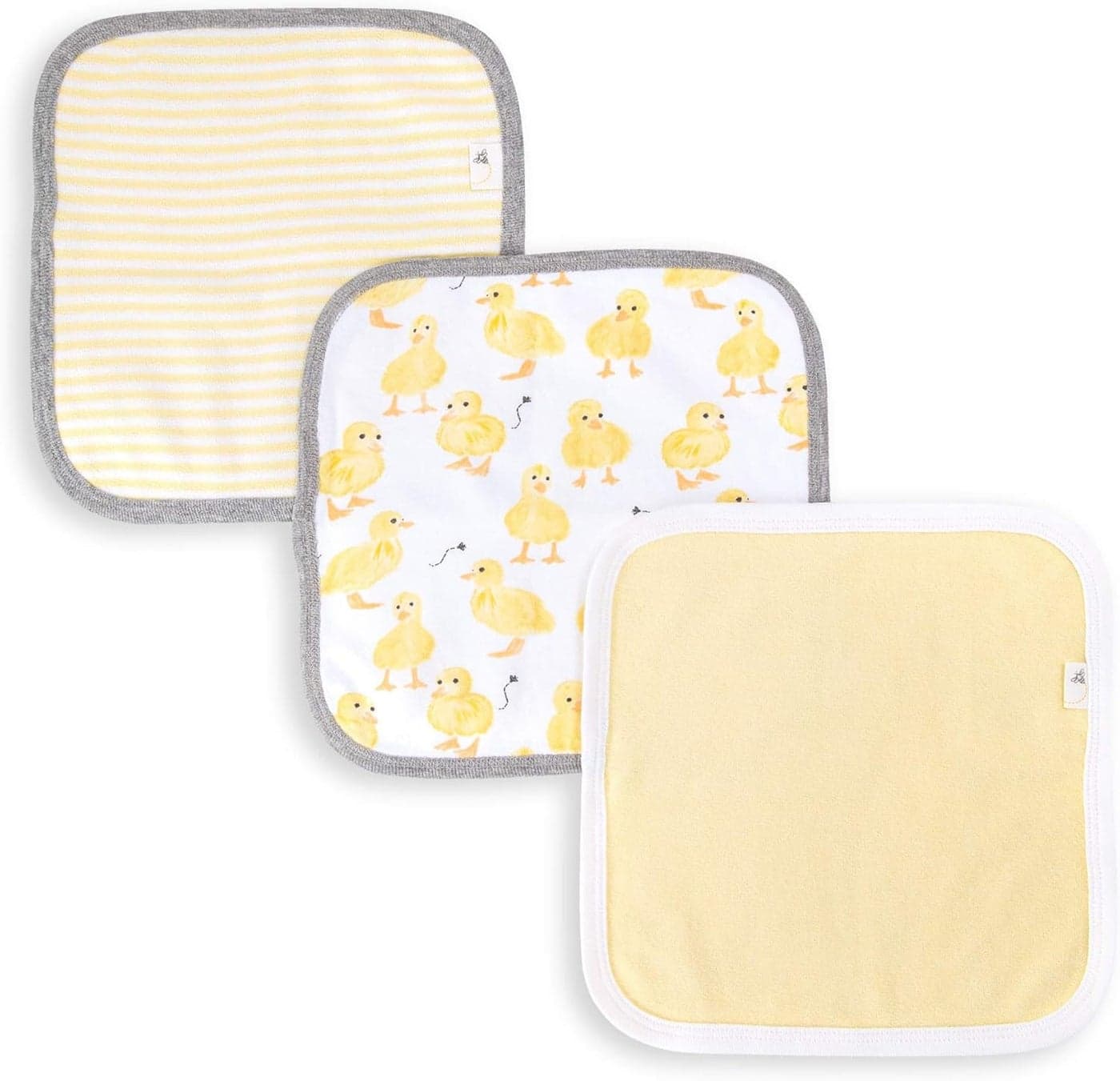Burts Bees Baby Infant Washcloths 100 Organic Cotton Soft and Super Absorbent Knit Terry Wash Cloth 3 Pack Set