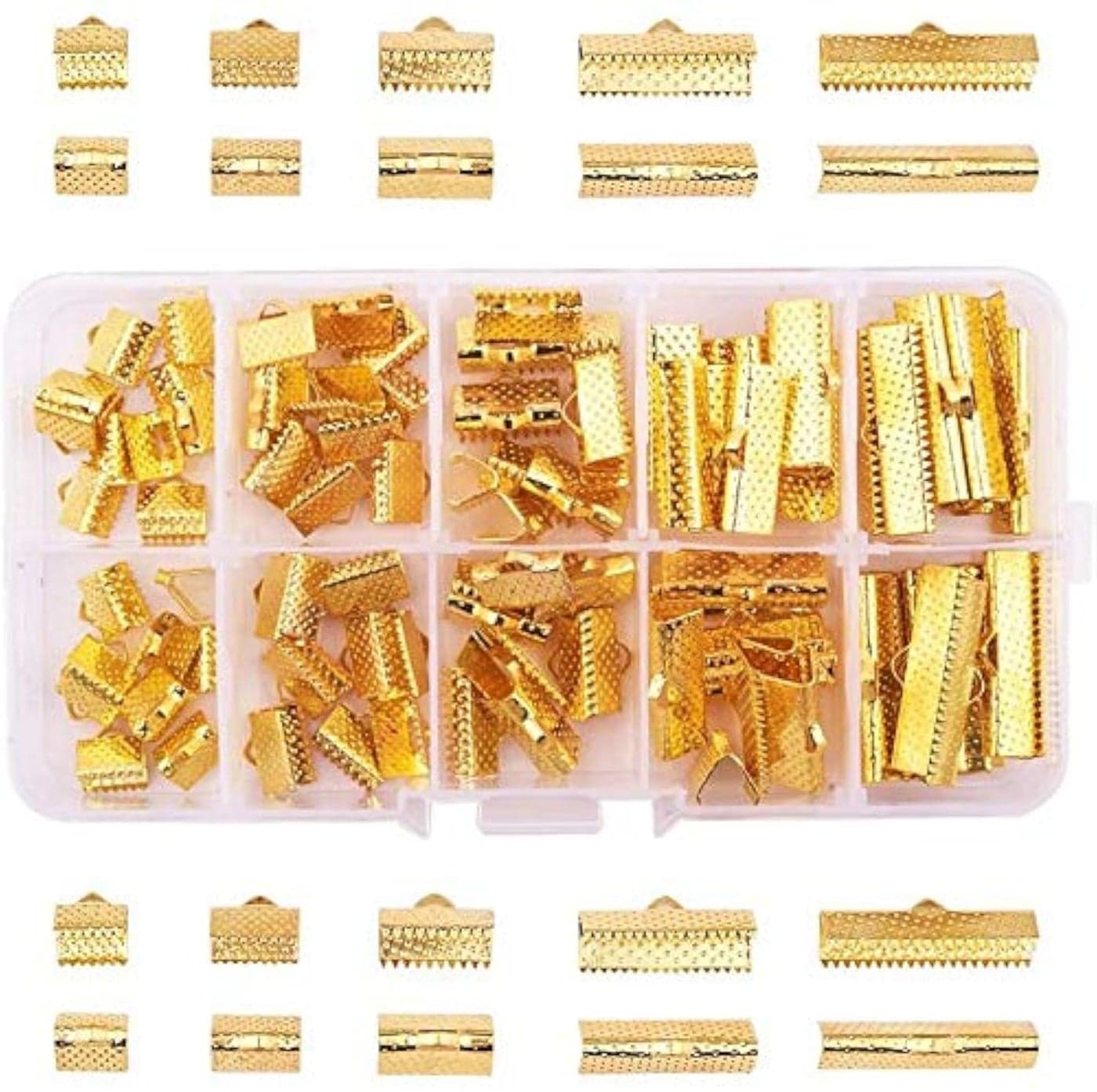 DIY Crafts Pack Of 5 Pcs Mix Size, As Image & Choice, 1/4 inch Ribbon Clamp Cr (Pack Of 5 Pcs Mix Size, As Image & Choice)