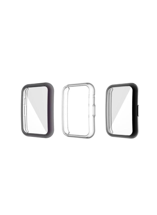 3 PCS Huawei Fit Case,with Shockproof Plated TPU Screen Protector, Full Coverage Bumper Cover for Smartwatch Accessories