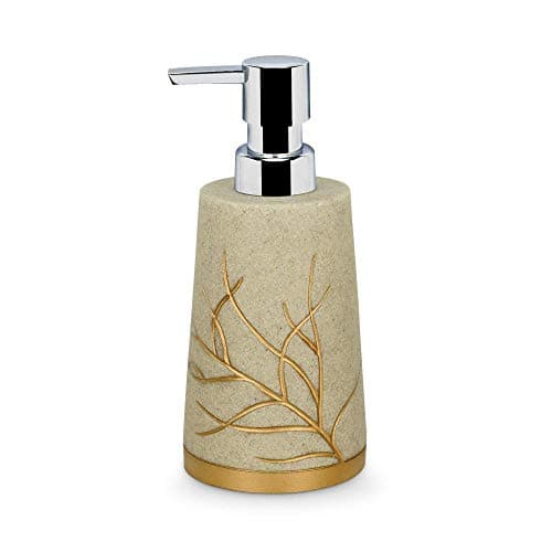 Freelance Soho Polyresin Soap Dispenser for Wash Basin - Stylish Liquid Handwash/Hand Wash Bottle - Plastic Bathroom Lotion/Shampoo Pump Bottles for Home/Kitchen - Stronger Than Ceramic