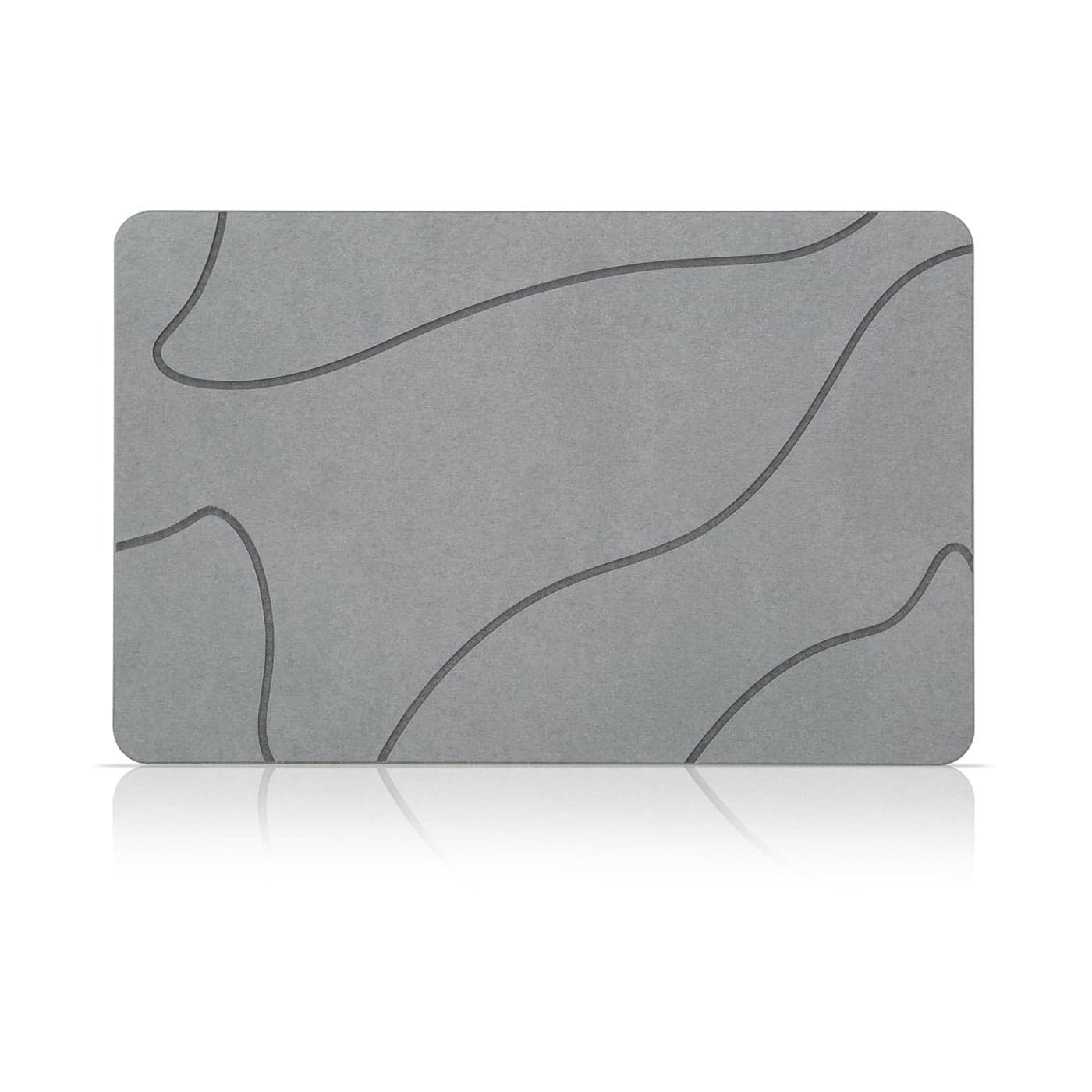 NAYAHOSE Stone Bath Mat 100 Natural Diatomaceous Earth Shower Mat NonSlip Super Absorbent Quick Drying Bathroom Floor Mat Shower Mat for Bathroom Floor Easy to Clean Dark grey
