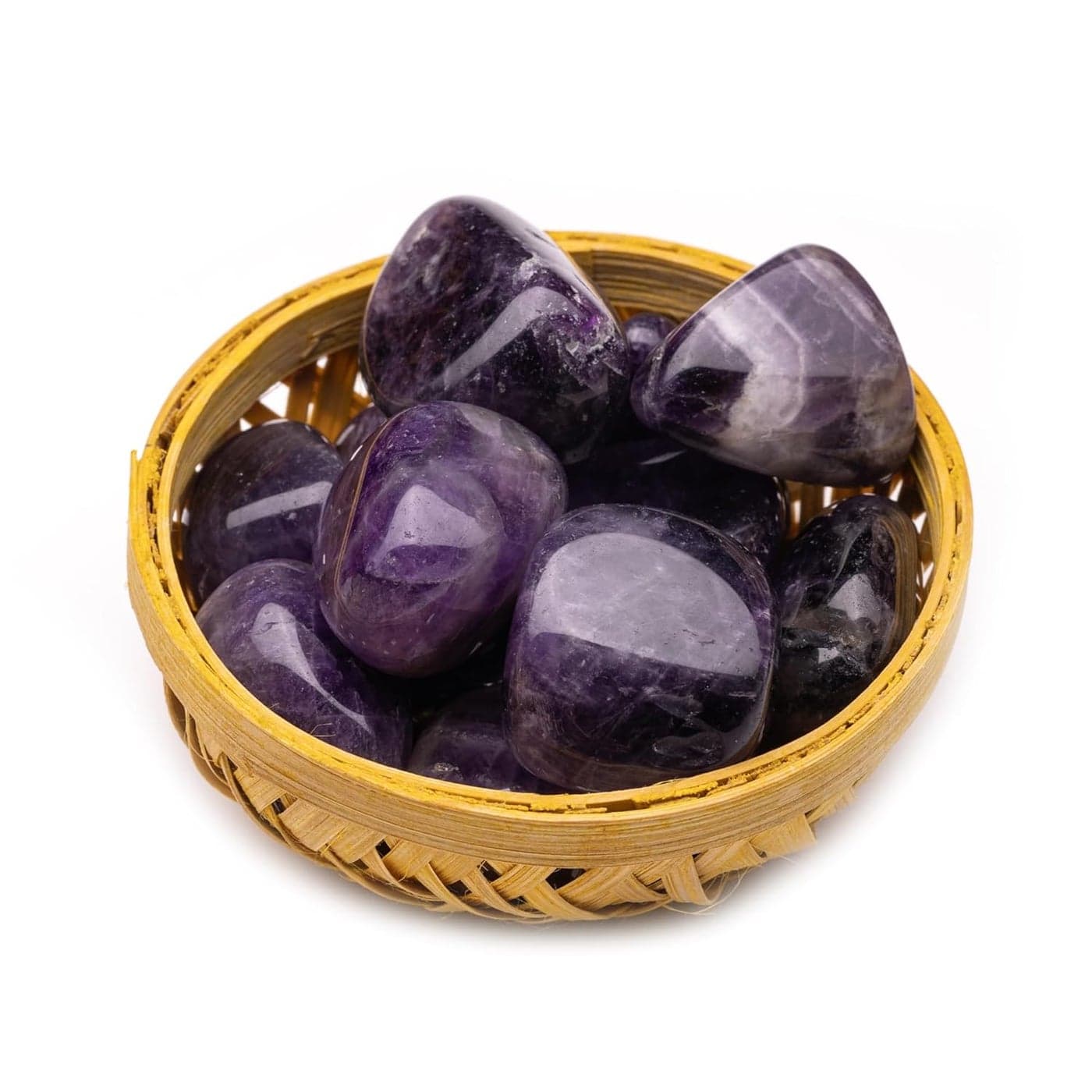 Plus Value Amethyst Tumbled Stone Reiki Healing Crystals Home Office Decor Showpiece Kids Bedroom Meditation Room Decoration 200 Grams Purple