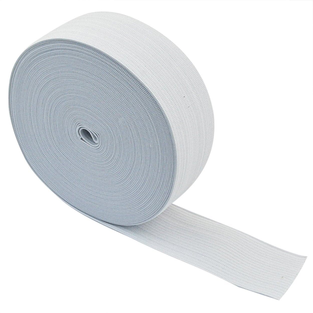 Jmkcoz White Springy Stretch Knitting Sewing Elastic Spool Elastic Bands 15 Inch x 11 Yard