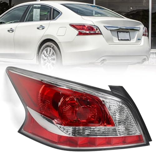 Huray Left Halogen Tail Light Fit for Nissan Altima 2013 2014 2015 LH Taillight Tail lamp Rear Brake Lamp Assembly Replacement Accessory Replacement for NI2800195 (Driver Side)