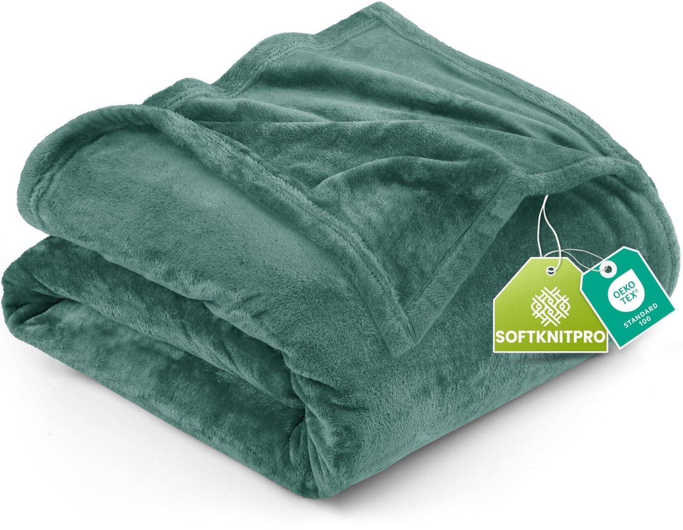 Utopia Bedding Fleece Blanket Twin Size Celadon 300GSM Luxury AntiStatic Fuzzy Soft Microfiber Bed Blanket 60x80 Inch