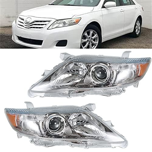 WFLNHB Headlights Assembly TO2502193 TO2503193 Replacement for Toyota Camry SE 2010 2011 Projector Headlamps Pair Left and Right Side (Passenger and Driver Side)