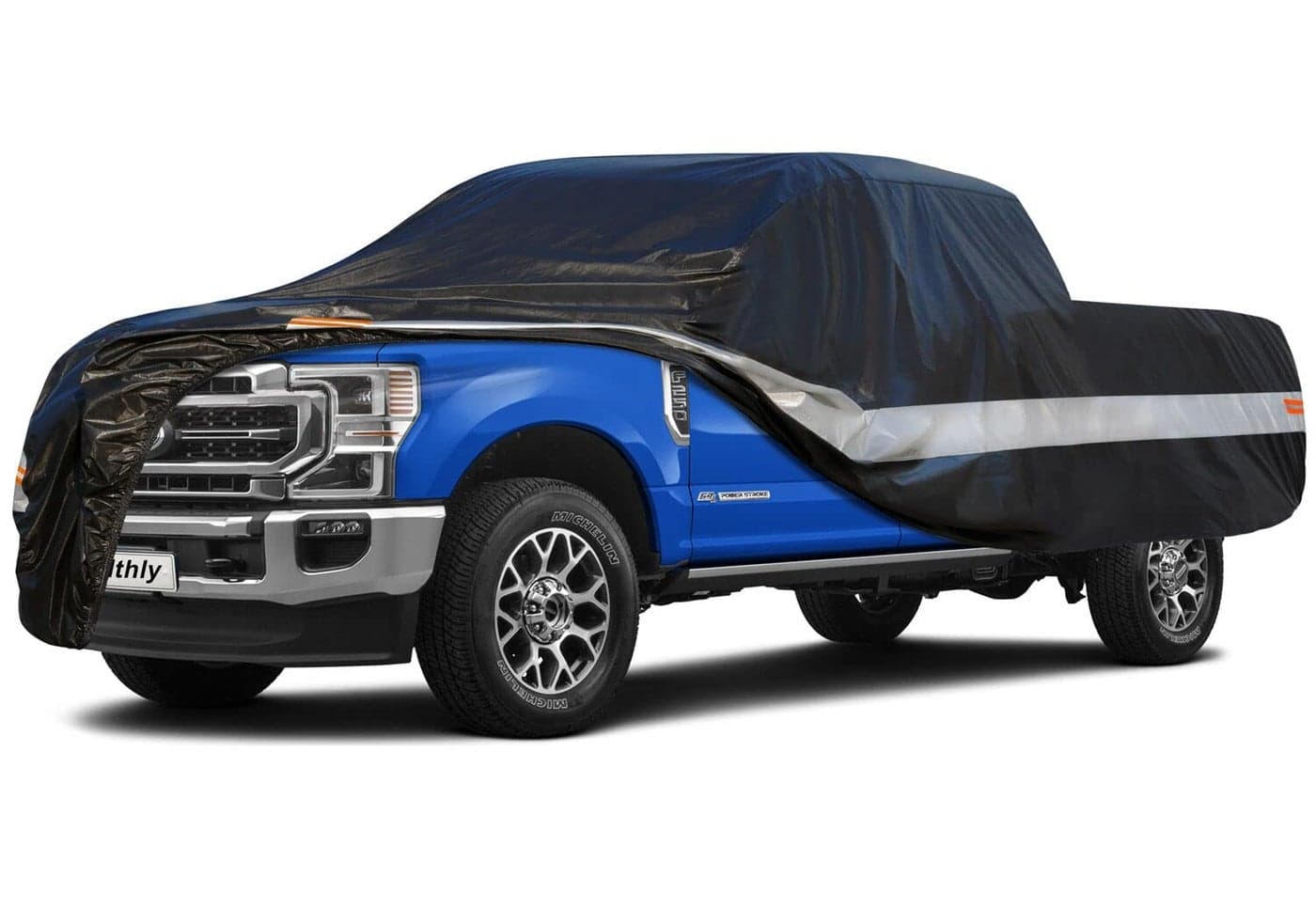 Holthly 10 Layers Truck Cover Waterproof All Weather Pickup Truck Cover Rain Snow UV Dust Protection Length 242250 inches Universal Fit for Ford F150 Chevy Silverado Dodge Ram 1500