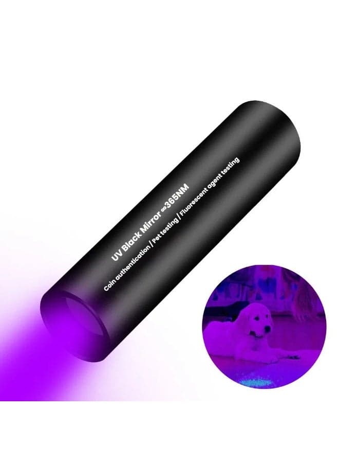 UV Black Light Flashlight 365NM Multi-Functional for Coin Authentication Pet Urine Detection and Fluorescent Agent Testing