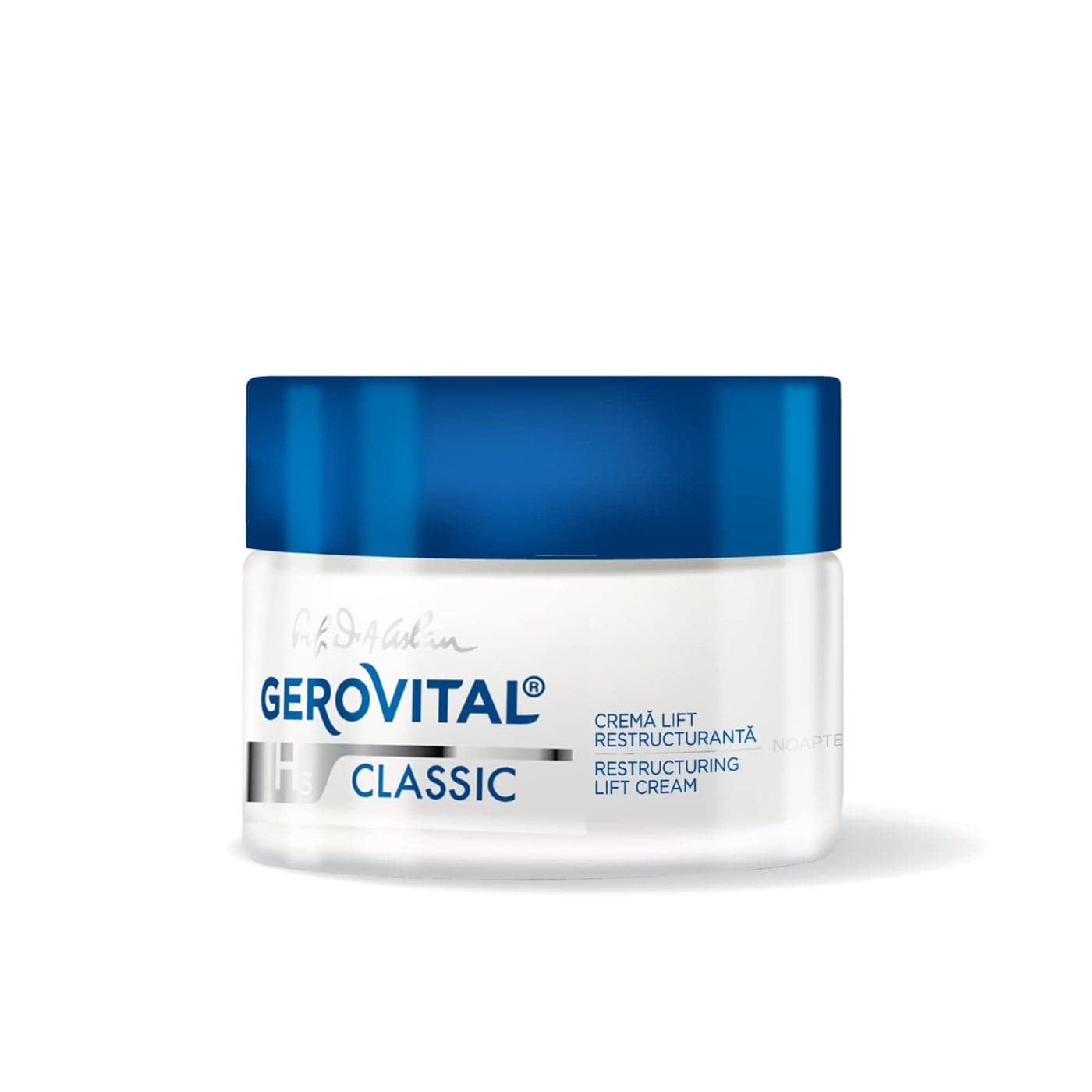 GEROVITAL CLASSIC Restructuring Lifting Cream Night Care with Hyaluronic Acid Juvinity Vitamin E Antiwrinkle AntiAge Face Cream Face Moisturizer 50 ml