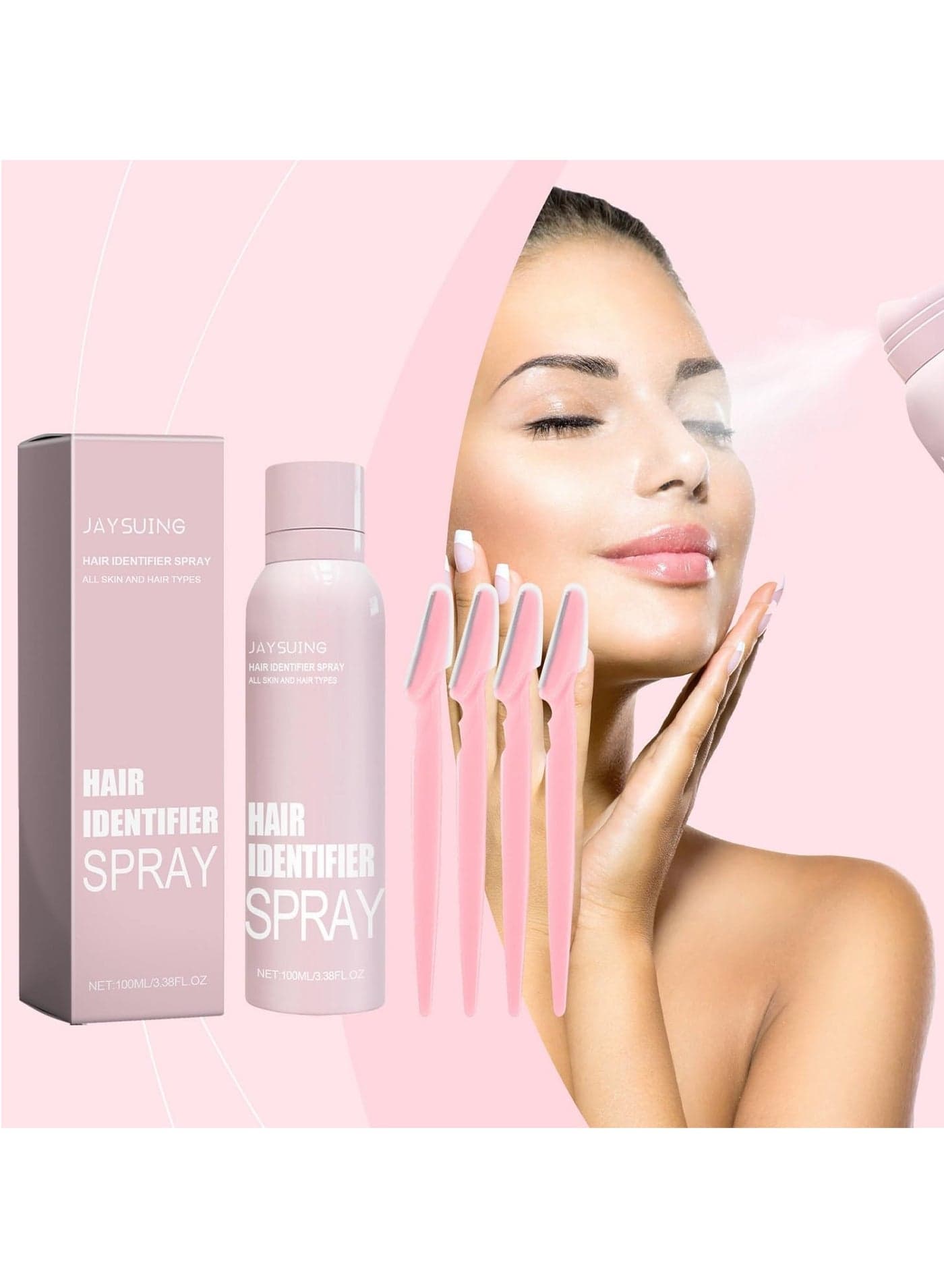 Hair Identifier Spray For Face Shaving Powder For Women Skin Body Hair Identifying Spray For Face Dermaplaning Glow Reveal Face Spray Moisturizing Skin Care Dermaplaner Spray For Face