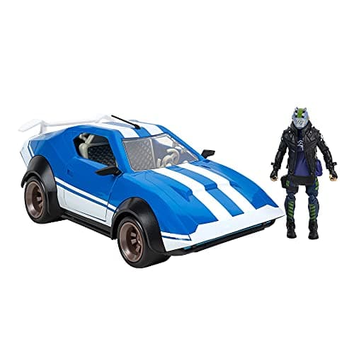 Jazwares FORTNITE Joy Ride Whiplash Vehicle Blue White with 4inch Articulated XLord Figure