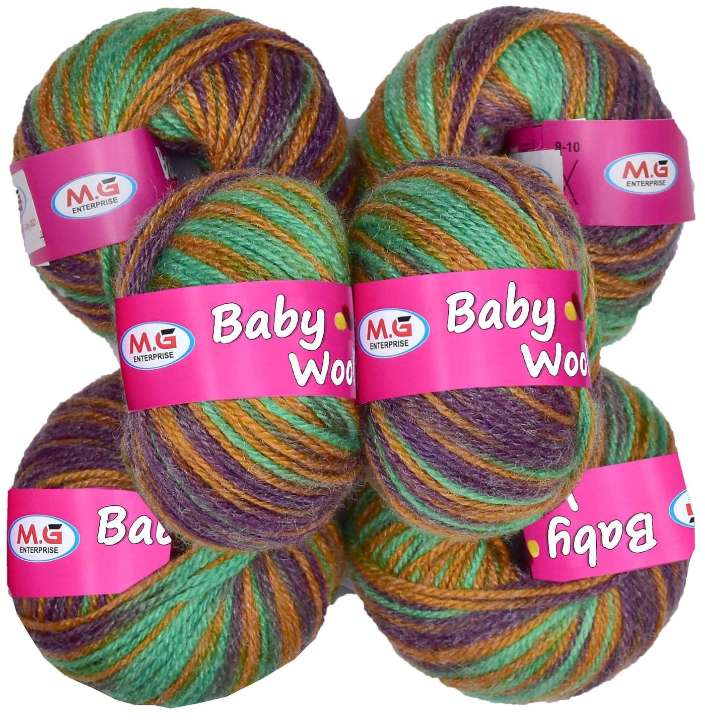 M.G ENTERPRISE 100% Acrylic Wool Red (6 pc) Baby Wool 4 ply Wool Ball Hand Knitting Wool/Art Craft Soft Fingering Crochet Hook Yarn, Needle Knitting Yarn Thread Dye V
