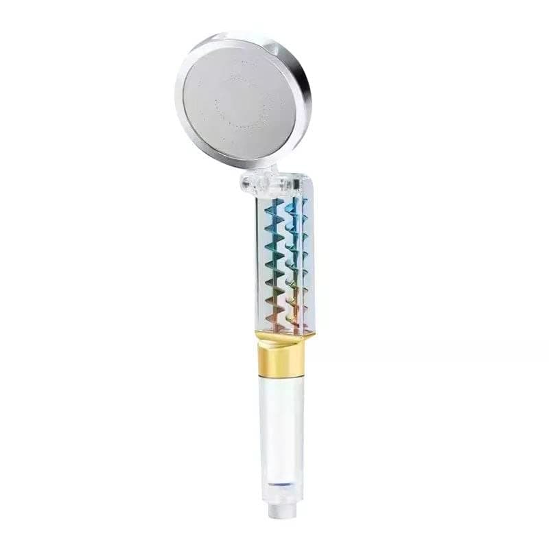Nityasiddh Handheld High Pressure Shower Head with Filter HighPressure WaterSaving Shower with Filter Cotton 2 Turbo Rotating Fan Handheld Shower Hand Shower for Bathroom with Pause Switch
