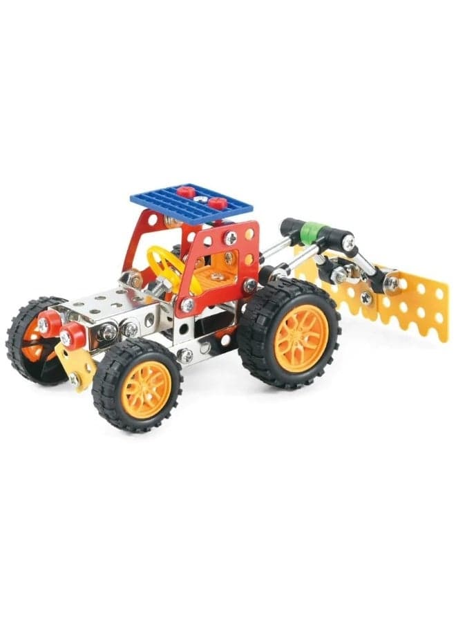 Construct It! Tractor Metal Model Kit, STEM Engineering Toy, 132 Pieces, Ages 8+
