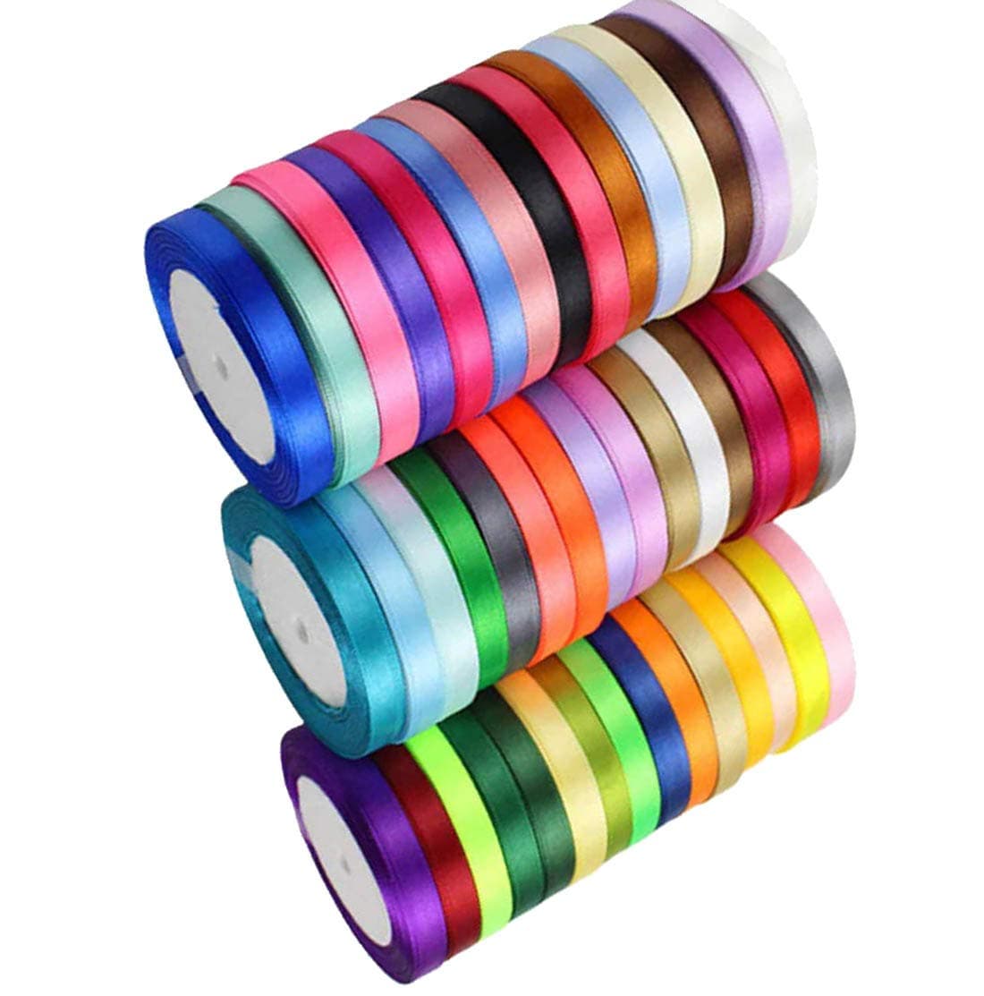 DIY Crafts Shade No # 39, 15mm 5/8" inch 18 Yards, Polyester Ribbon for Floral Arrangement, Bouquet, Big DIY Artwork Projects | No Fading Woven Ribbon(Shade No # 39, 15mm 5/8" inch 18 Yards)