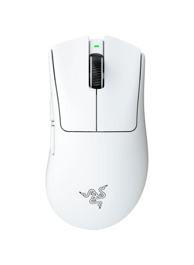 Razer DeathAdder V4 Pro 57g Ultra-lightweight Wireless Ergonomic Esports Mouse: HyperSpeed Wireless Gen-2, Focus Pro 45K Optical Sensor Gen-2, 6 Programmable Buttons, Optical Switches Gen-4 - White I RZ01-05330200-R3G1