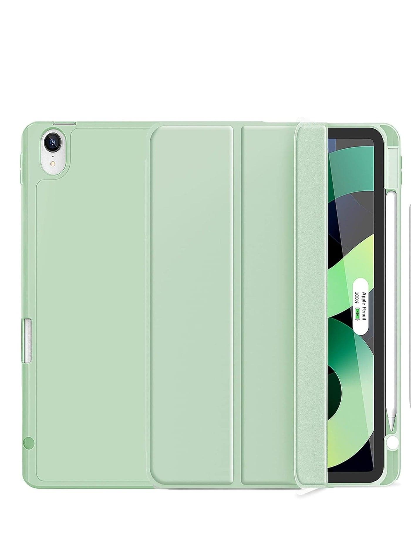 ELTRAZONE Smart Case for iPad Air – Matcha Green, Compatible with 6th Gen 11-Inch (2024) and 5th/4th Gen 10.9-Inch (2022/2020), Touch ID & Auto Wake/Sleep