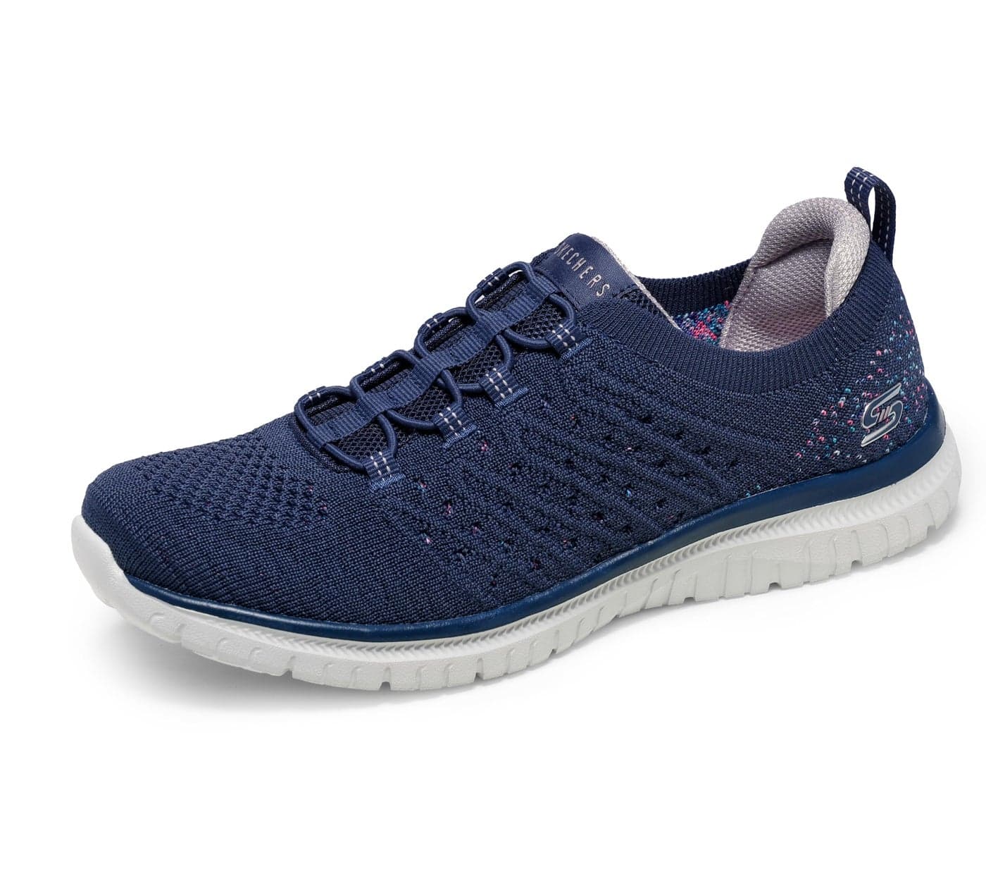 Skechers Sport Women's Women's Virtue-Show Runner Sneaker, Navy=NVY, 9.5 Wide