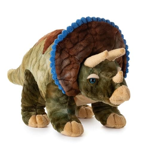 The Petting Zoo Triceratops Stuffed Animal Plushie Gift for Kids Dinosaur Animals Triceratops Dinosaur Plush Toy 16 inches