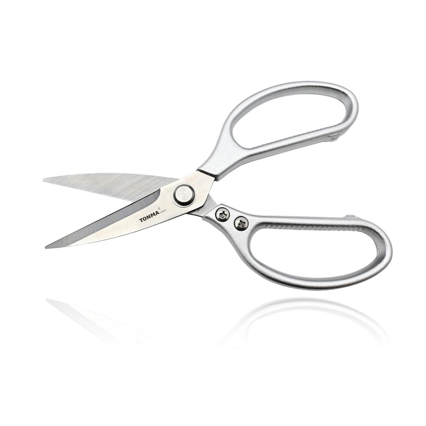 TONMA Kitchen Scissors All Purpose Made in Japan Effortless Cutting Quality Japanese Ergonomic Handle Heavy Duty Poultry Shears for Herbs Chicken Food Office Leather