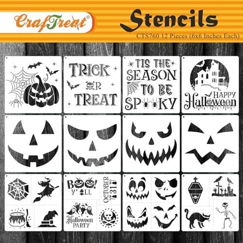 CrafTreat Halloween Decor Stencil Set