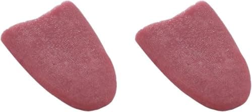 Vugyue 2 Pcs Realistic Fake Tongue Magic Kits Accessories Novelty Halloween Prank Prop Realistic Prop Magicians Props Tricks Tongue Trick Model Real Looking Joke Tongue