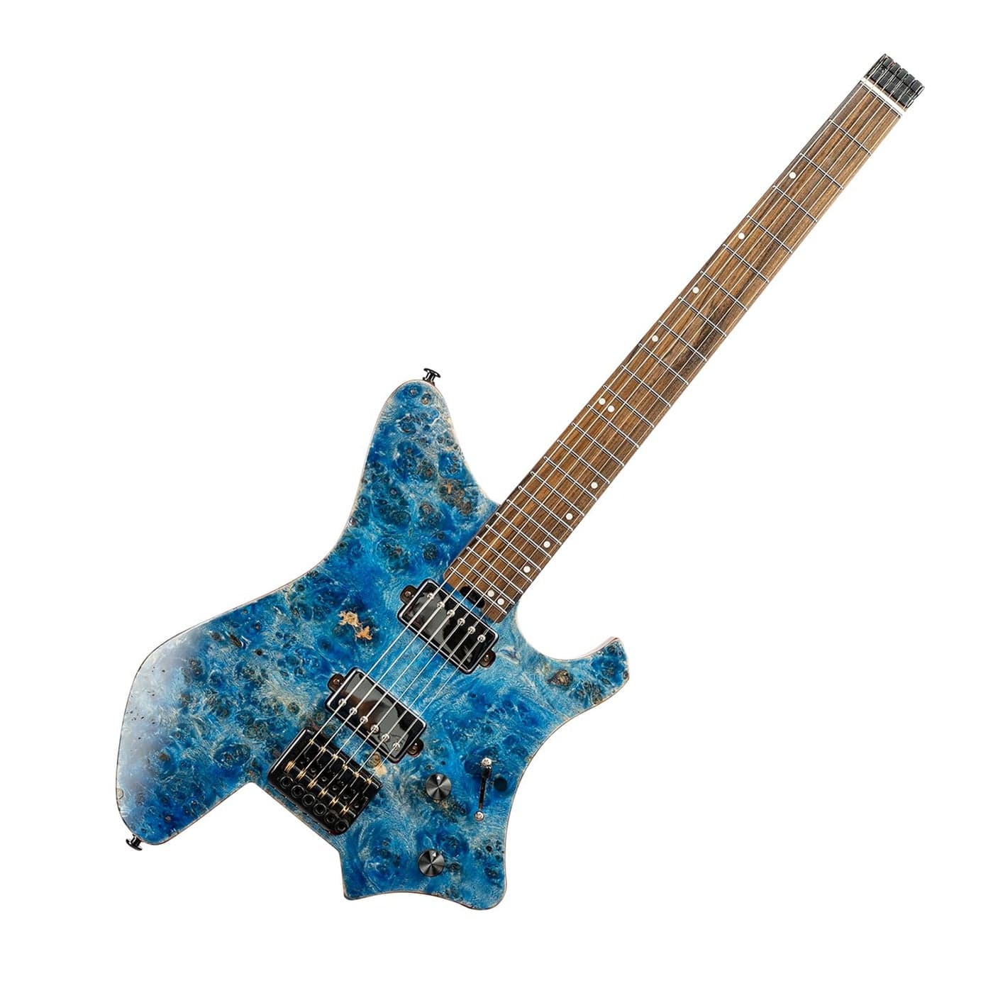 EART GW2 255 Headless Electric Guitar Roasted Padauk Soild Body5pc Maple Neck AlnicoV Pickups Stainless Frets