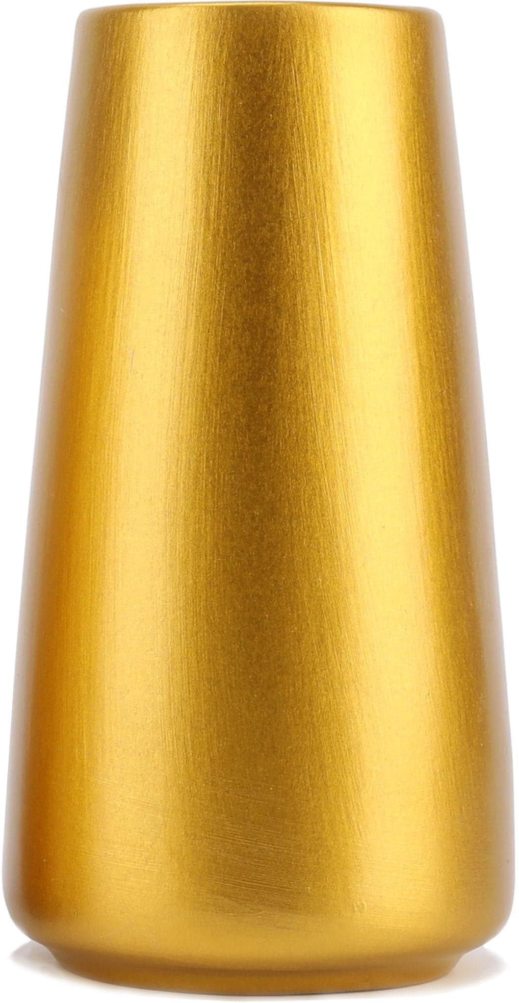 Gold Vase 8 Gold Ceramic Flower vase for HomeTableAccent Decor Minimalist Modern Vases for Centerpieces Room Decor Living Room Bedroom or Gift