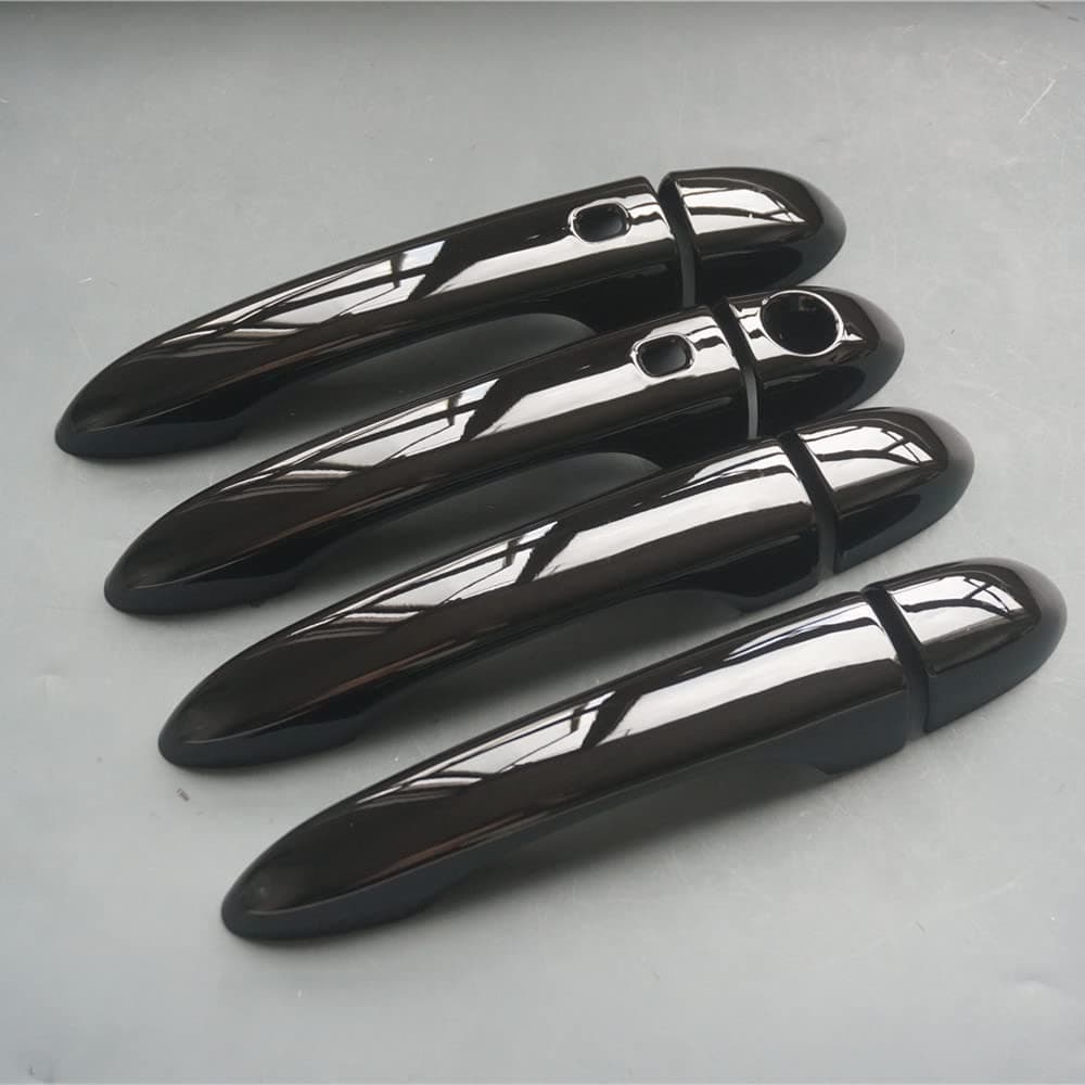 ZiWen Gloss Black Carbon Fiber Sport Door Handle Cover Trim for Jeep Cherokee 20142023 Compass 20182024 Gloss Black