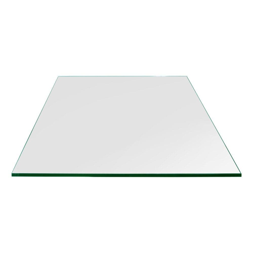 Dulles Glass 16 inch Square Glass Table Top Tempered 14 Thick Glass Surface Safe Flat Polished Eased Corners Multipurpose for Dining Table Patio Coffee and End Table
