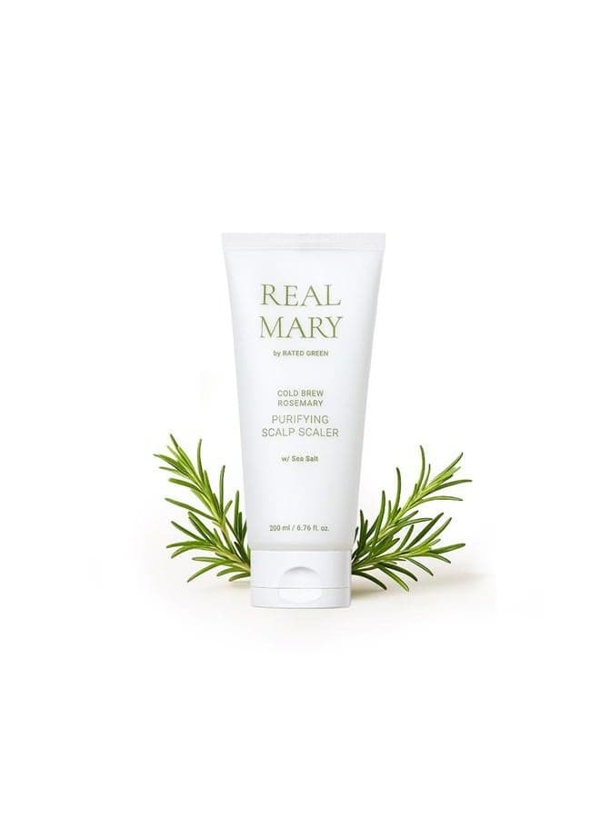REAL MARY COLD BREWED ROSEMARY PURIFYING SCALP SCALER w/Sea Salt