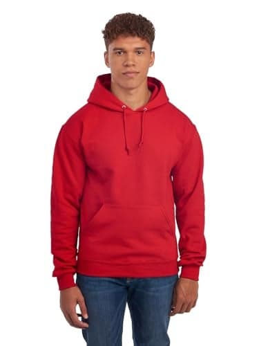 Jerzees --Men's NuBlend Fleece Sweatshirts, Hoodie-True Red, X-Large