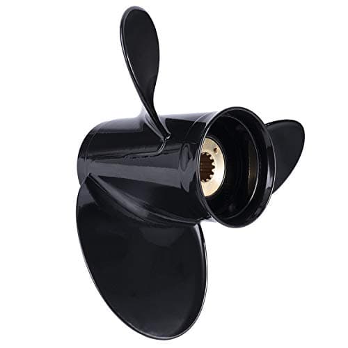 YOUNG MARINE OEM Grade Aluminum Outboard Propeller for MERCURY Engines 30/35/40/45/50/55/60/70HP (13 Spline Tooth) (D:12 1/4" P:9")