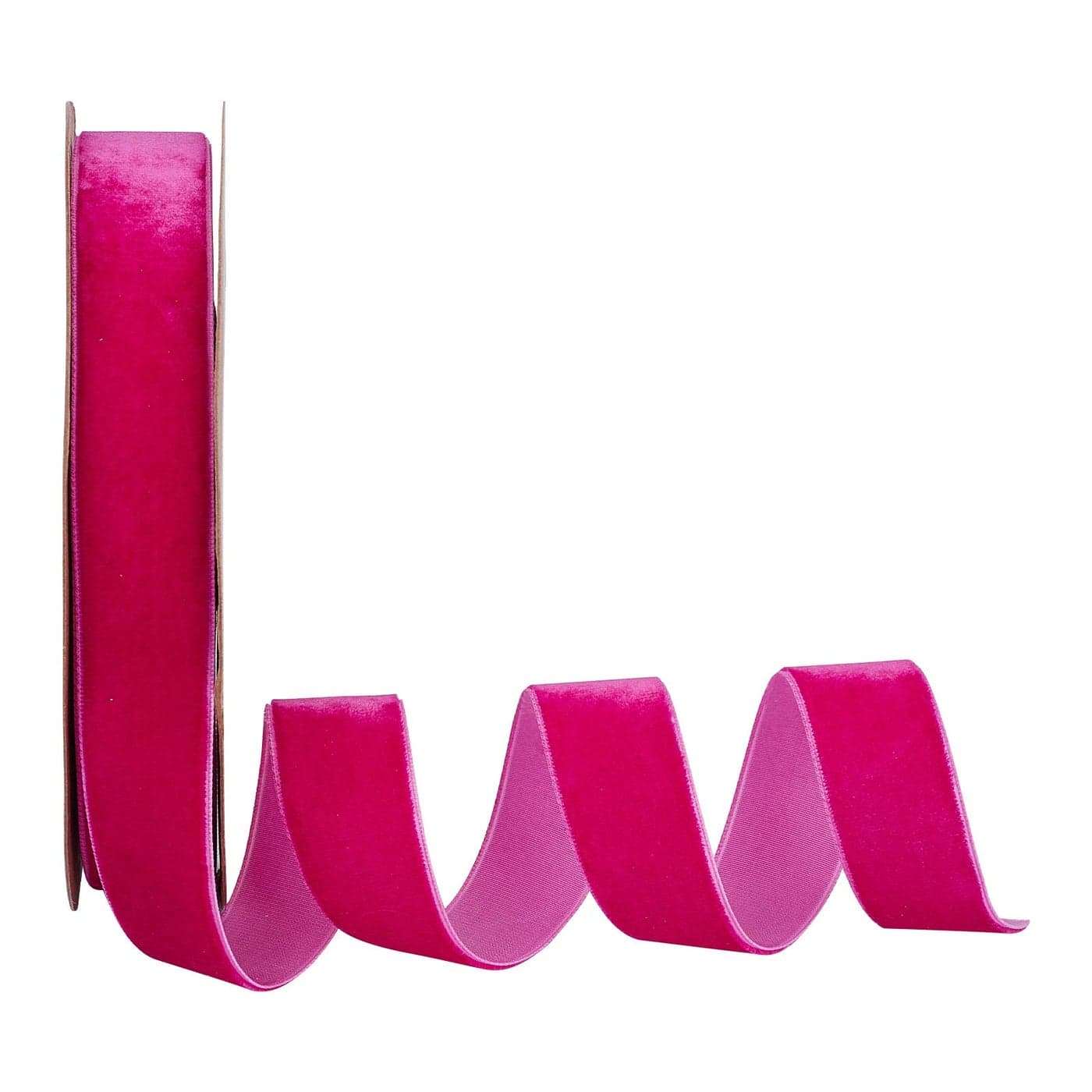 arricraft 20 Yards 1 Inch Single Side Pink Velvet Ribbon Satin Ribbon Roll for Wedding Gift Wrapping Velvet Fabric Hair Bows Flower Arranging Home Decorating Pink