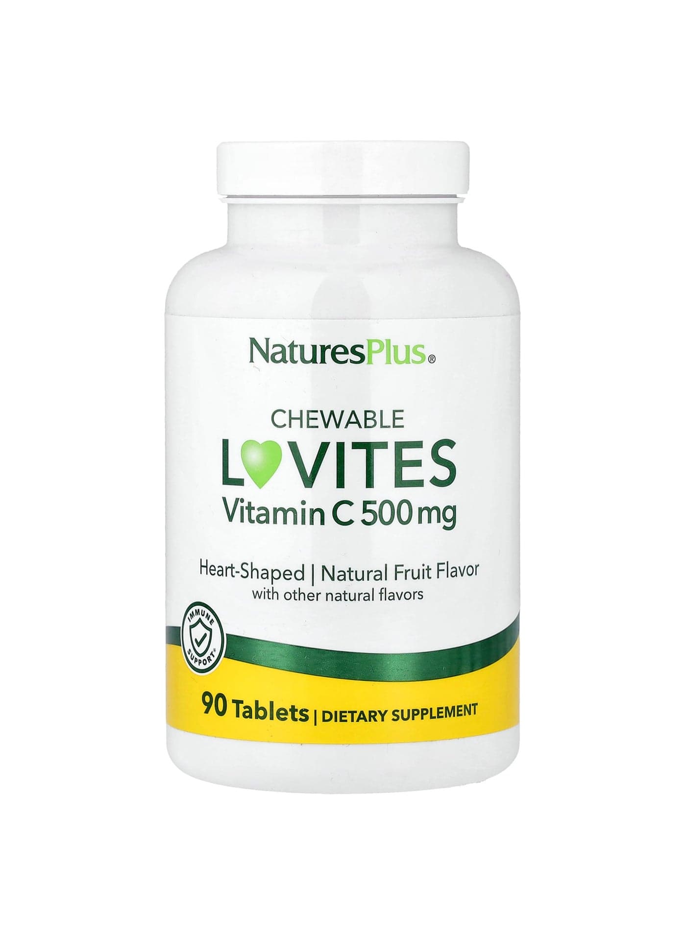 Chewable Lovites, Vitamin C, Natural Fruit, 90 Tablets