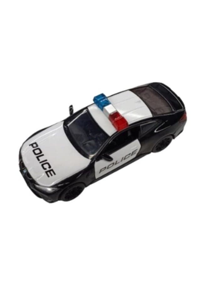Pullback BMW M8 Police Die-Cast Car 1:24 Scale – Metal Toy Car