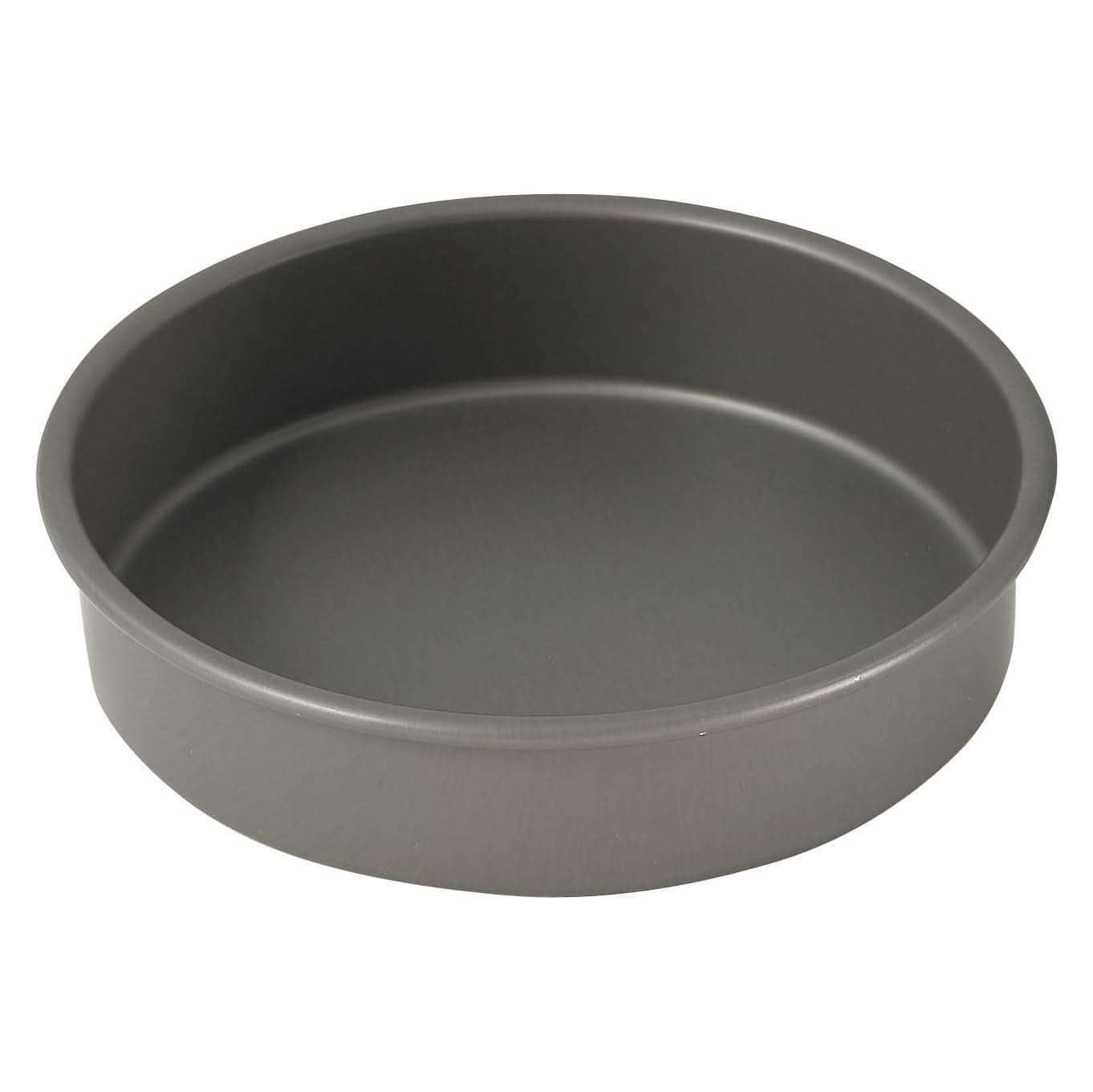 WINCO Round Cake Pan 8Inch Hard Anodized AluminumBlack