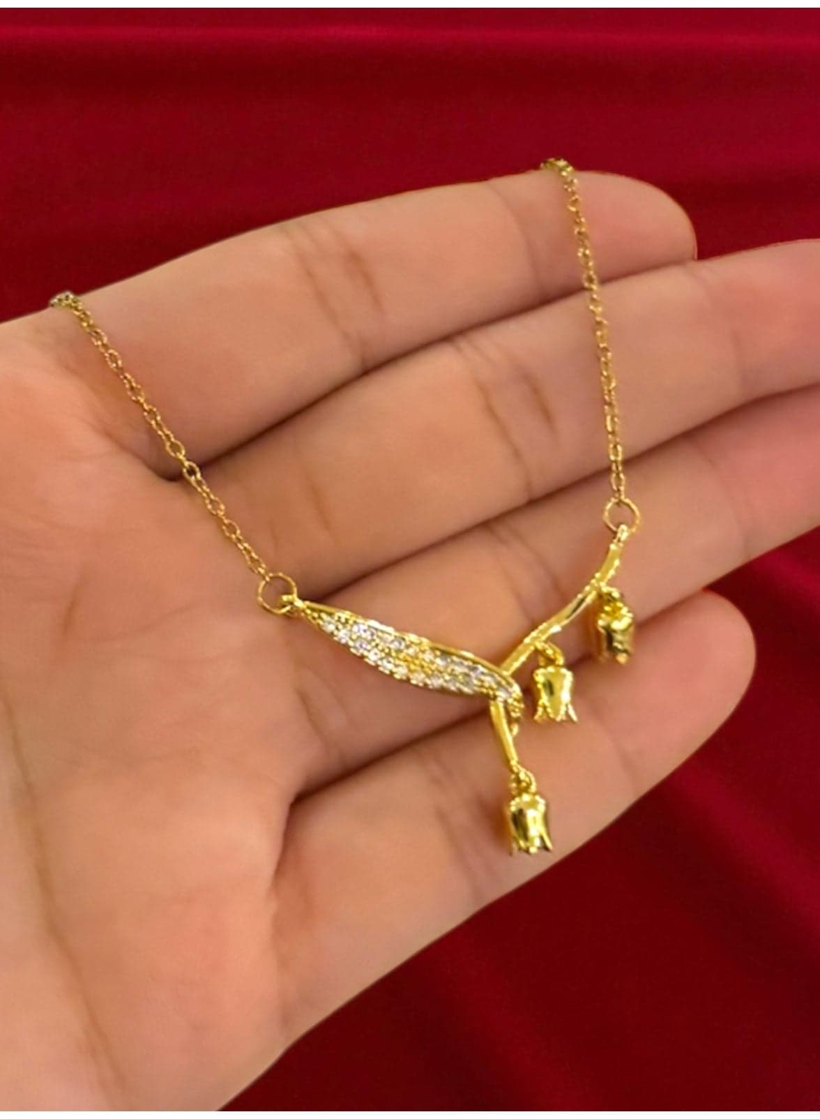 Elegant u0026 High Quality Stainless Steel Gold Plated Necklace For Women