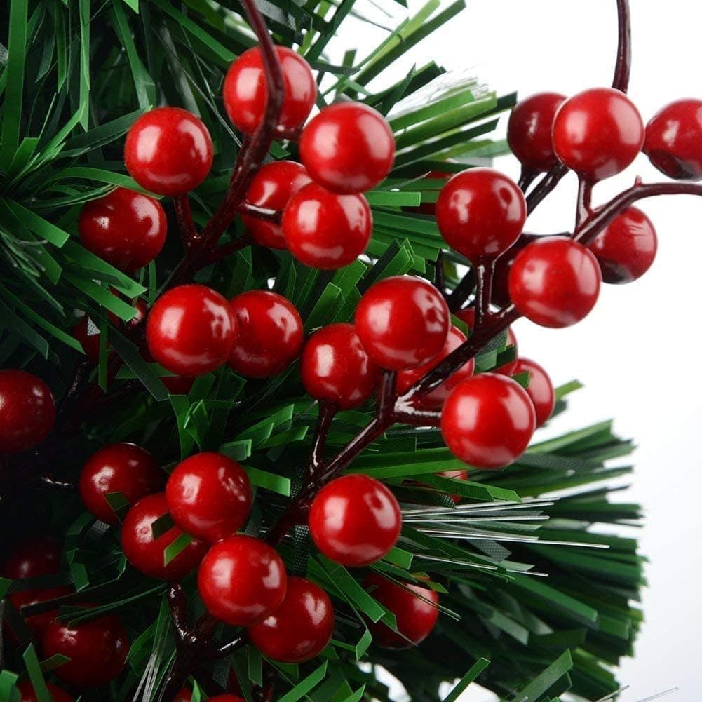 Webelkart Premium 20 Pcs Red Artificial Holly Berries Small and Big Size for Christmas Wreath Decorations Wreath Making Supplies Crafts Christmas Tree Flower Decorations Christmas Table Decoration