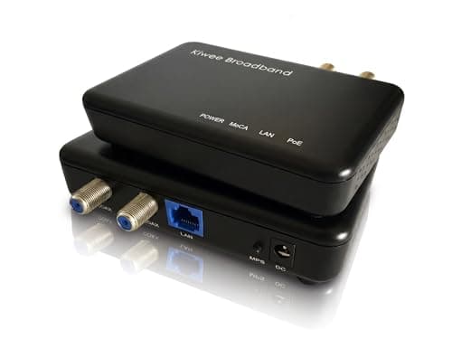 MoCA 25 Adapter Kit with 25G Ethernet Port and PoE 30W for Ethernet Over Coax Ideal for WiFi 6E7 Access Points IP Cameras and More Model KBM303