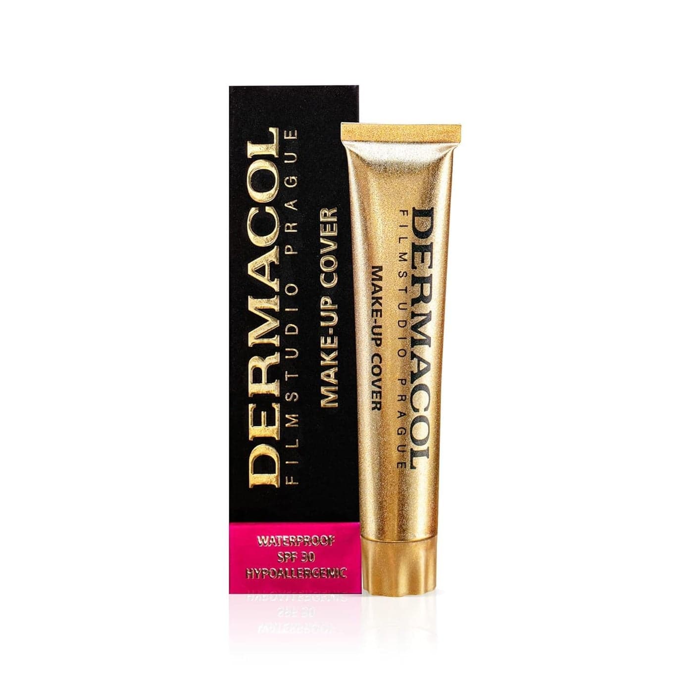 Dermacol Full Coverage Matte Foundation with SPF 30 Waterproof Foundation for Oily Skin Acne Under Eye Bags LongLasting Makeup 30g Shade 211