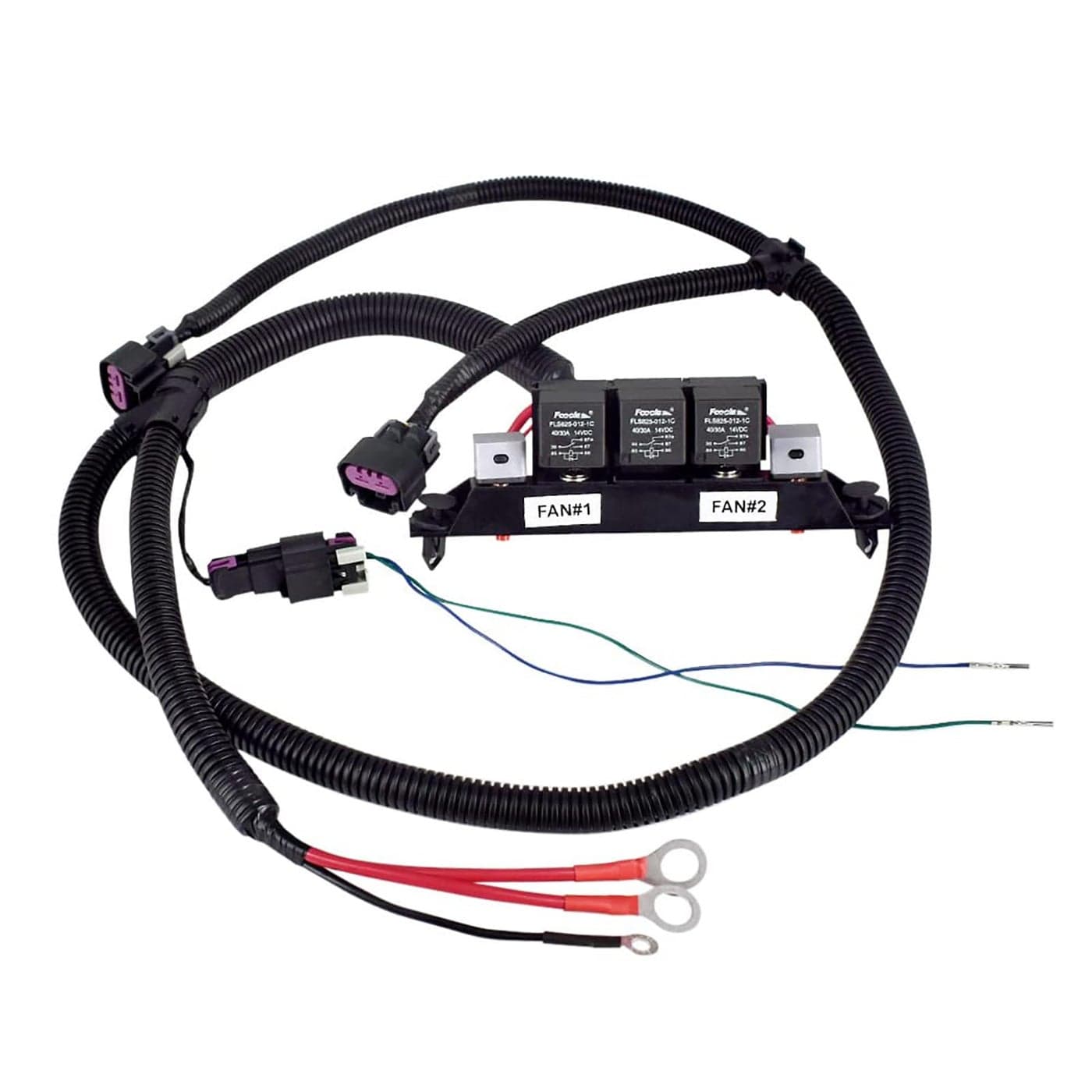 Prefer Warehouse Dual Speed Electric Fan Control Wiring Harness Kit Compatible with Chevy Silverado Suburban Avalanche Tahoe GMC Yukon Sierra Retrofit Stand Alone Electric Harness Replace 67400923