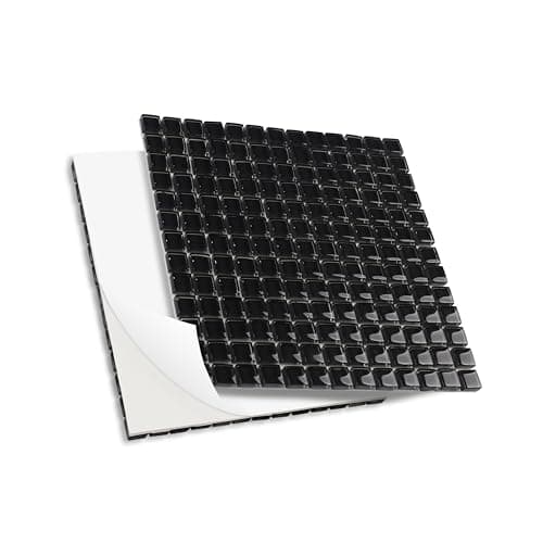 NicesungDECO 169 Particles SelfAdhesive 04X04 Inch Square Mosaic Tile Hobbies Children Handmade Crystal Glass Tiles Art Crafts Mosaic Making Projects Home Decoration DIY Art Projects Black