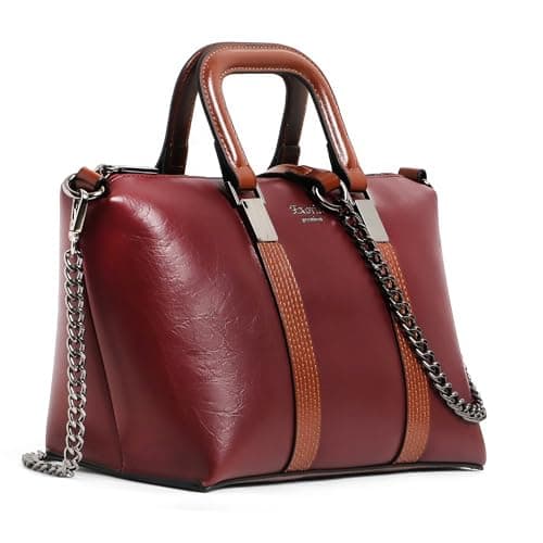 EXOTIC Premium® Solid Pattern Elegance Hand Bag (MAROON)