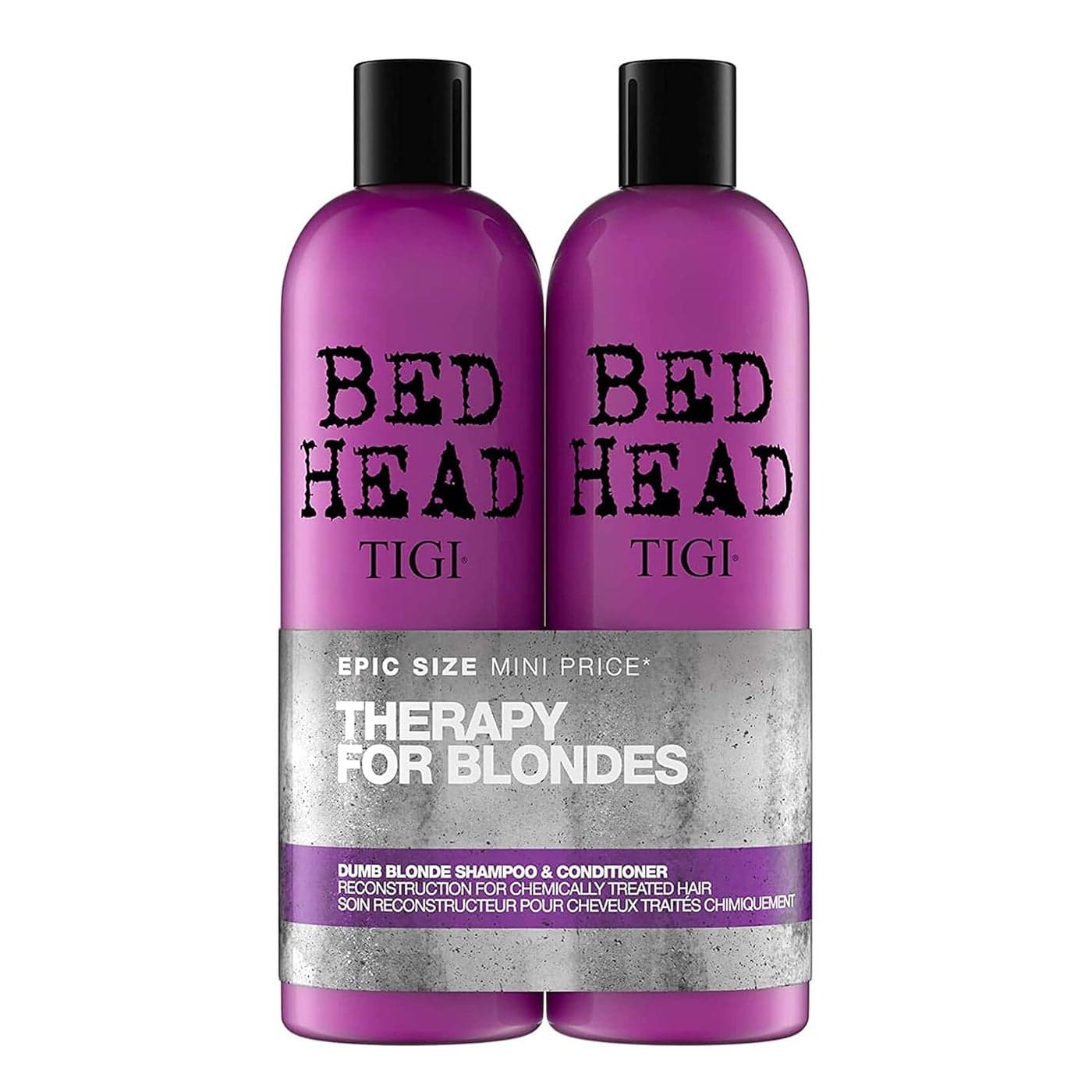 Bed Head by TIGI Dumb Blonde Shampoo and Conditioner for Blonde Hair 2536 fl oz 2 count