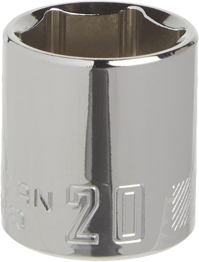 CRAFTSMAN Shallow Socket Metric 38Inch Drive 20mm 6Point CMMT43580