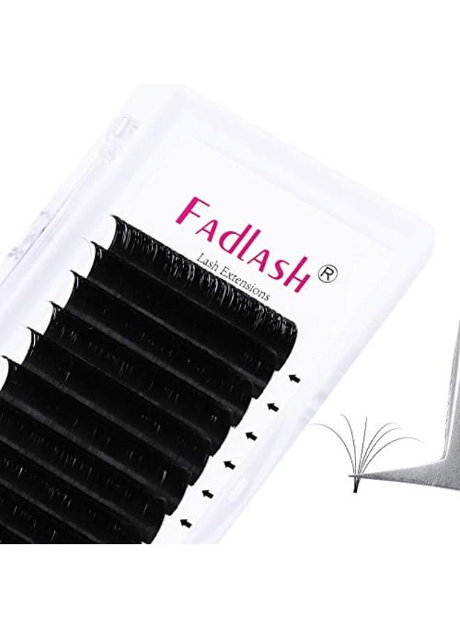 Volume Lash Extensions 820mm Length Easy Fan Lashes 005mm 007mm Self Fanning Eyelash Extensions 2D10D C D DD Curl Easy Volume Fan Lashes 007D 10mm